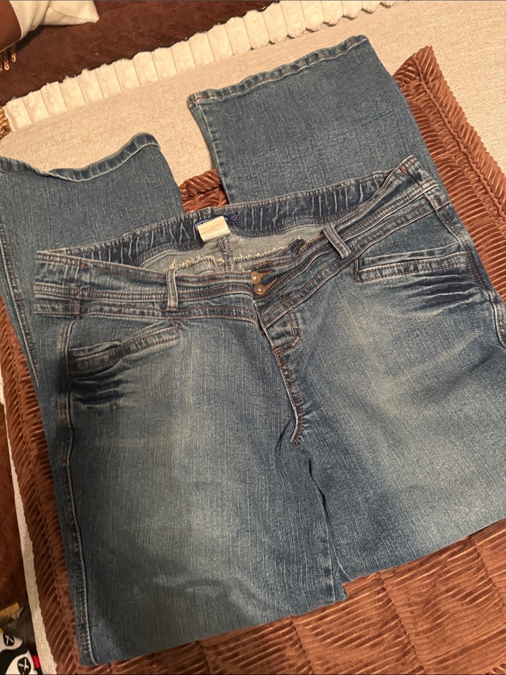 Thyme Maternity Relaxed Fit Blue Denim Jeans